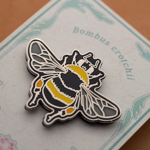 Bombus Crotchii Bumblebee Hard Enamel Lapel Pin