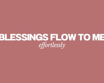 Blessings Affirmation Desktop Wallpaper Set