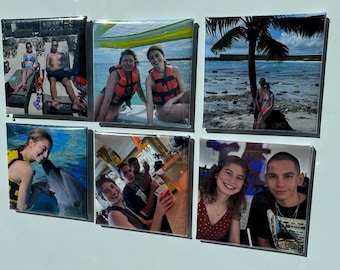 Ímãs de fotos personalizados - 9pk