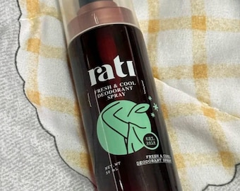 Desodorante en spray refrescante y refrescante Rati de 50 ml con alumbre natural para axilas.