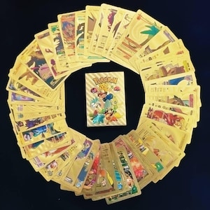 Gold metal pokemoncard - Etsy 日本