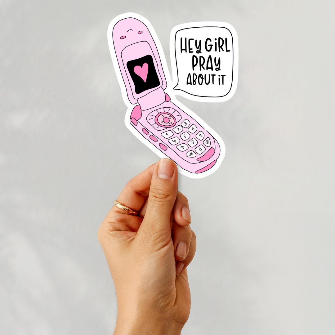 Christian Sticker, Hey Girl Pray About It Decal, Religious Vinyl Art - Etsy