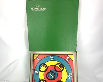 Vtg 1950s Homestead Resort Wall Quoits British Ring Toss Game Board G J Hayter