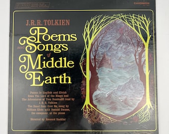 J.R.R Tolkien Poems And Songs Of Middle Earth 1967 Caedmon TC1231 Sealed Vinyl