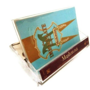 Madonna Cassette Business Card Holder Made From Case and Album Art image 1