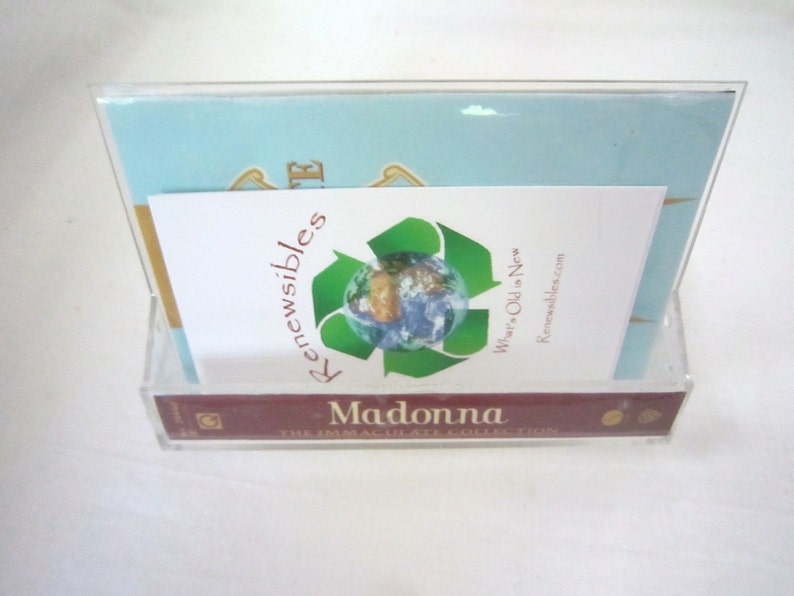 Madonna Cassette Business Card Holder Made From Case and Album Art image 5