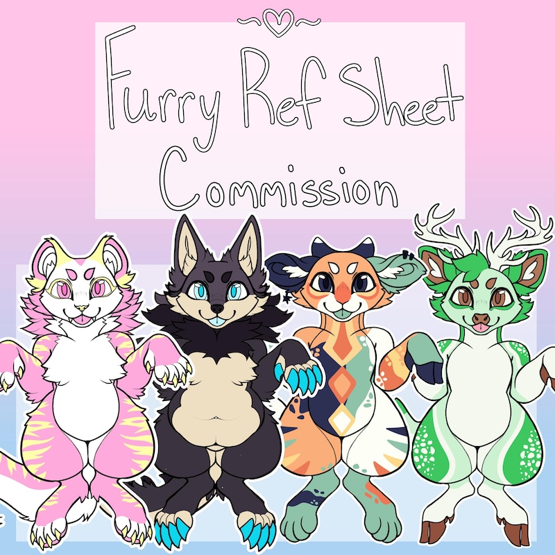 Fursona Ref Sheet - Etsy