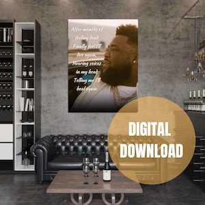 Rod Wave Digital Print | Hip Hop Wall Art | Rapper Poster | Music Fan Art | Digital Download | Home Decor | Rod Wave Fan
