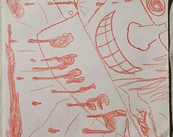 Personalized Crayon Drawing [Physical Shippable]