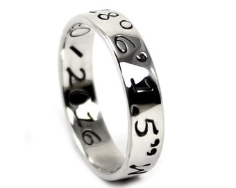 Silver ring band 