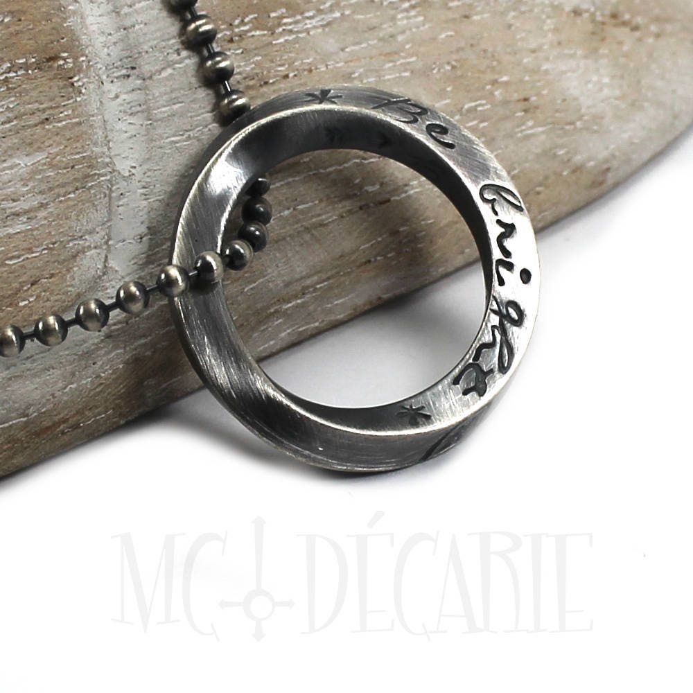 twisted circle pendant dna collection