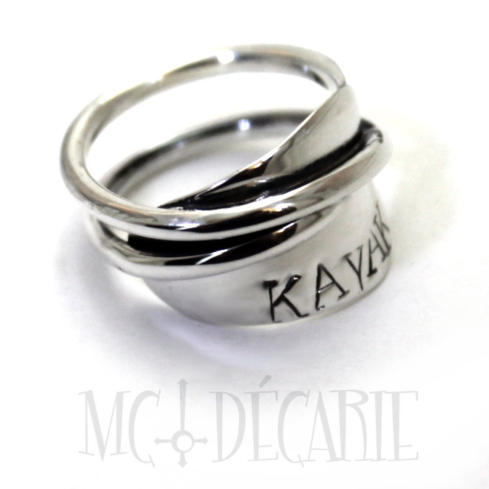 KAYAK Ring Paddle Silver Ring Kayak Paddle Jewelry Kayak Etsy
