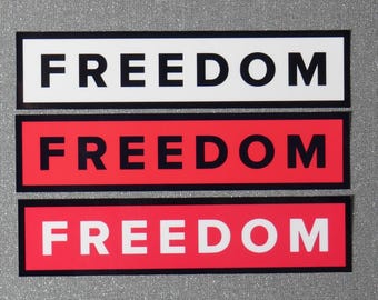 FREEDOM Sticker Charlie Kirk