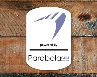 Parabola Linux Sticker – Waterproof & UV-Proof Vinyl Laptop, PC Case, and Notebook Decal