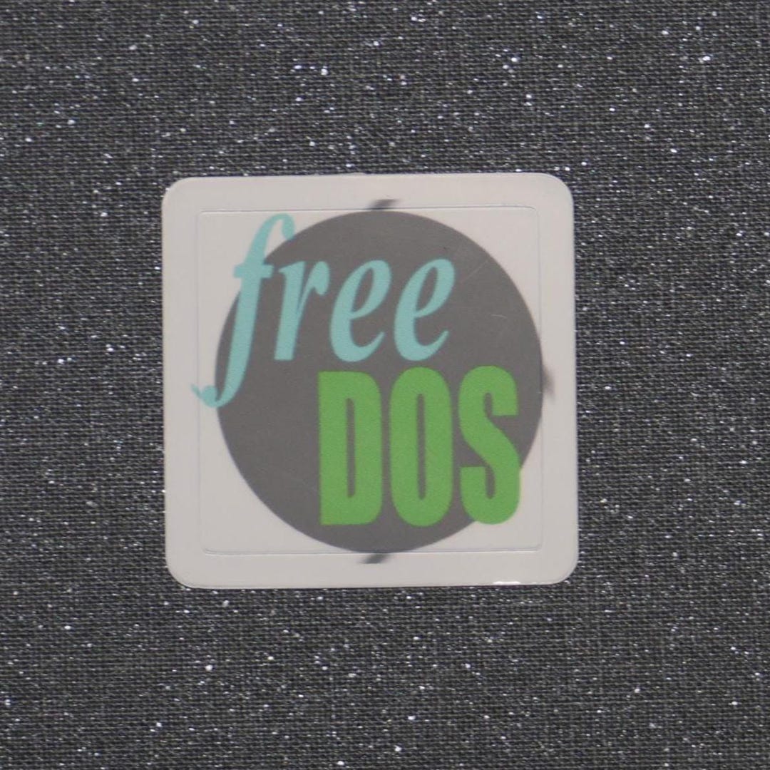 Freedos Sticker Freedos PC Case Sticker (choose Background Color) - Etsy
