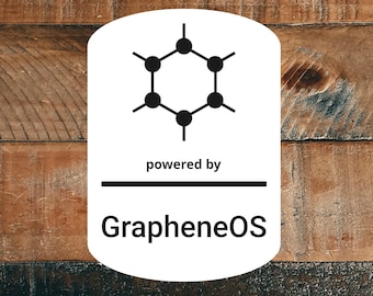 Adesivo GrapheneOS per Android – Vinile impermeabile e resistente ai raggi UV per laptop e custodie per telefoni
