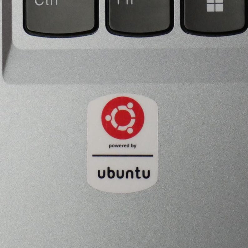 Ubuntu Sticker Keyboard Ubuntu Linux Sticker – Waterproof & Uv-proof Vinyl Laptop, PC Case, and ...