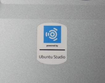 Ubuntu Studio Linux Sticker – Waterproof & UV-Proof Vinyl Laptop, PC Case, and Notebook Decal
