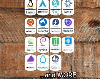 Linux PC Case Stickers - Choose one!