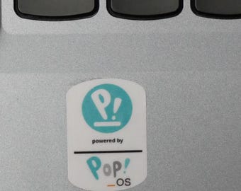Pop_OS! Linux Sticker – Waterproof & UV-Proof Vinyl Laptop, PC Case, and Notebook Decal