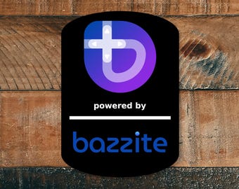 Bazzite Linux Sticker (Dark) – Waterproof & UV-Proof Vinyl Laptop, PC Case, and Notebook Decal