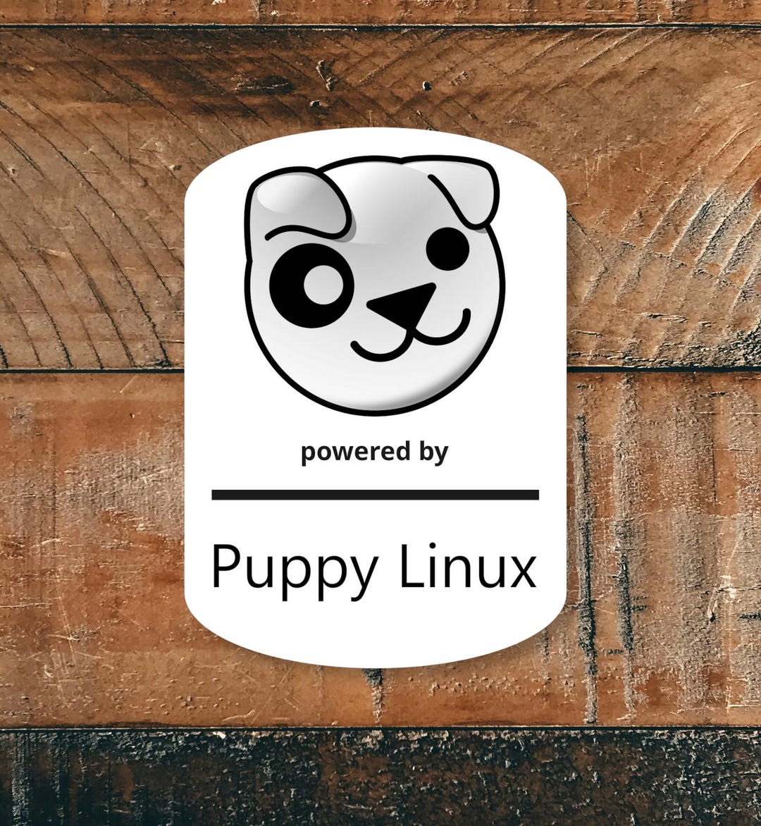 Puppy Linux Sticker – Waterproof & Uv-proof Vinyl Laptop, PC Case, and ...
