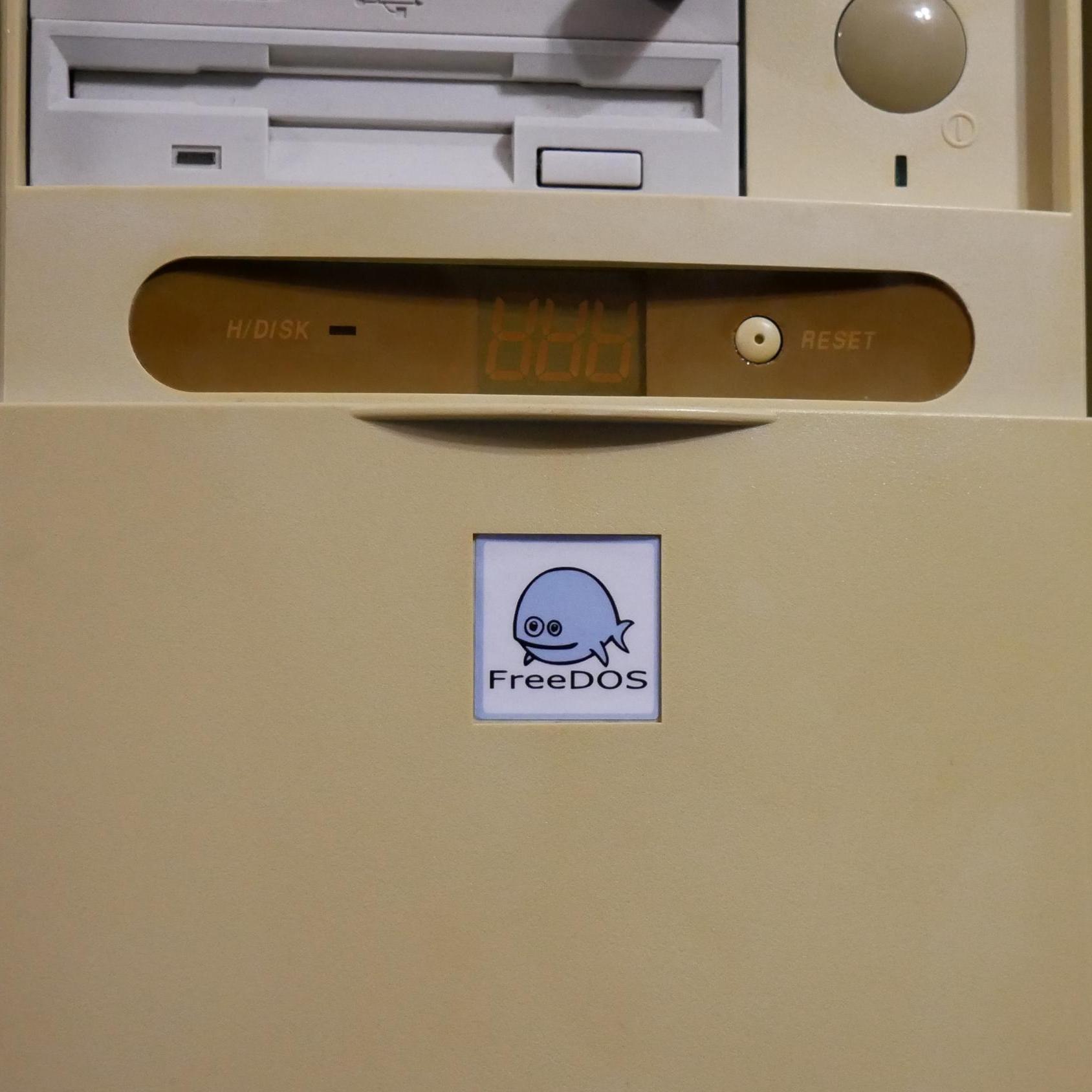 Freedos Sticker Freedos PC Case Sticker - Etsy