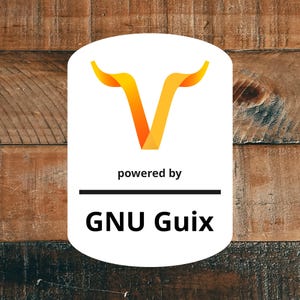 GNU Guix Package Manager Sticker – Waterproof & UV-Proof Vinyl Laptop, PC Case, and Notebook Decal
