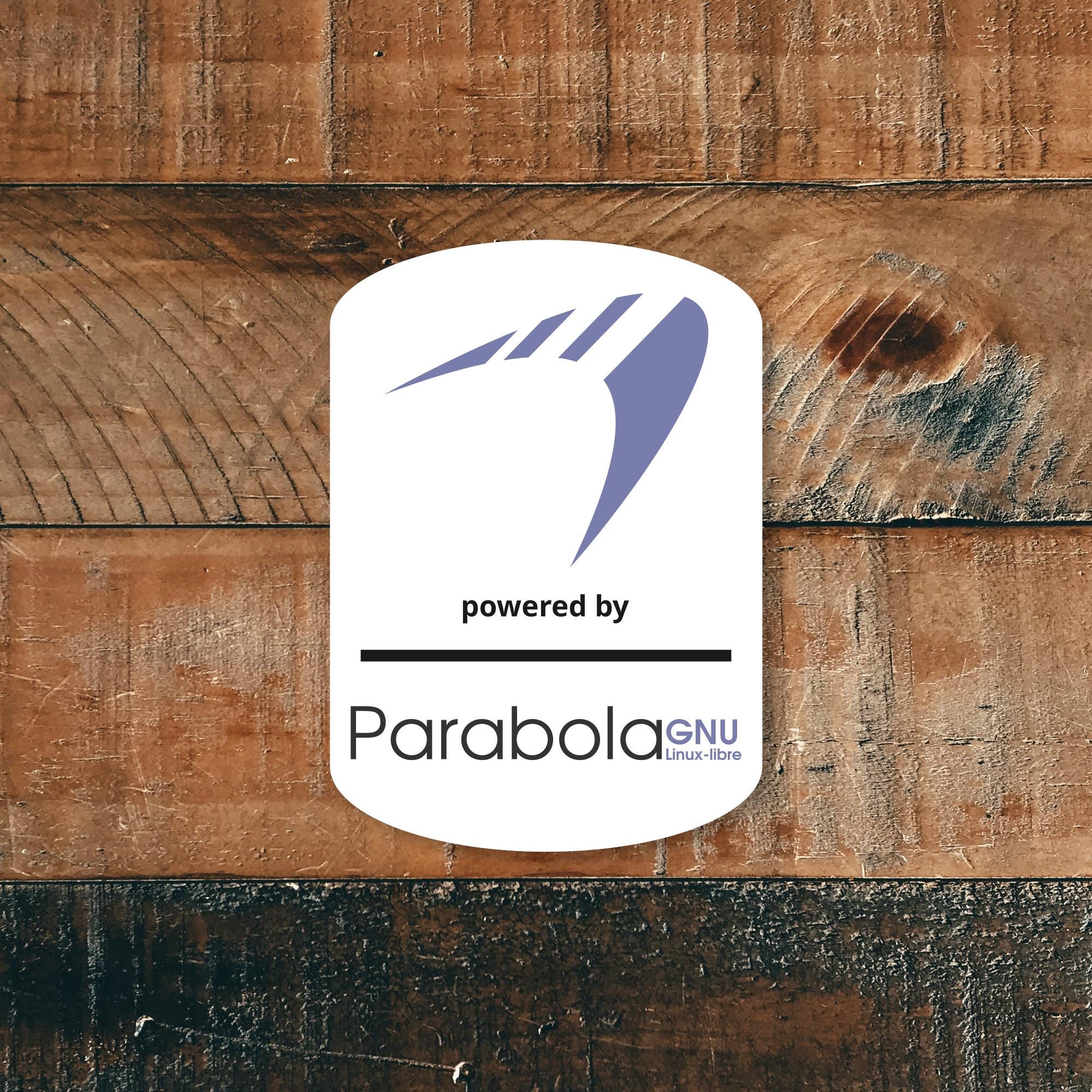 Parabola Linux Sticker – Waterproof & Uv-proof Vinyl Laptop, PC Case ...