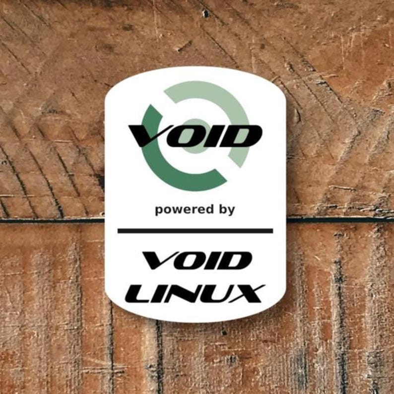 Adesivi per case PC Linux: scegline uno! Void Linux