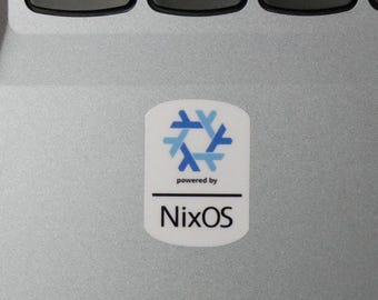 NixOS Linux Sticker – Waterproof & UV-Proof Vinyl Laptop, PC Case, and Notebook Decal