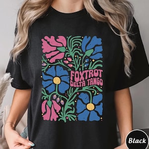FDT Anti Trump Foxtrot Delta Tango Shirt/Subtle Fck Trump Flower Shirt, Gift for Democrat, Fck Trump Progressive Liberal Flower Tee OHQT02