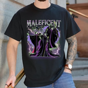 Disney Villains Characters Group Bootleg Retro Shirt/Evil Queen Hades Scar Maleficent/Good To Be Bad Tee/Disney Evil Friend 2025 Trip OHUN06