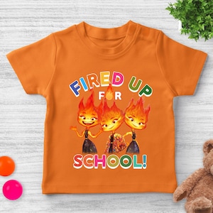 Elemental Ember Find Your Fire Back‑to‑School T‑Shirt/Disney Pixar Tee/Elemental School Shirt/Elemental Back To School Shirt OHTG18