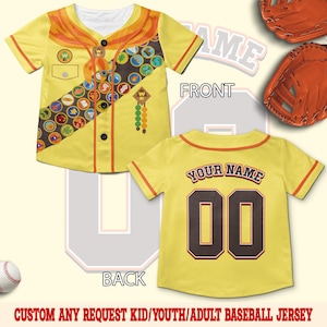 Russell Up Movie Halloween Costume Baseball Jersey/Disney Up Movie/Russell Up Halloween Costume/Russell Up Cosplay Costume OHUF01
