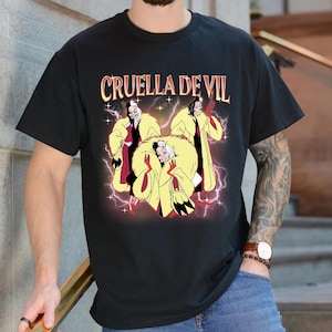 Disney Villains Characters Group Bootleg Retro Shirt/Evil Queen Hades Scar Maleficent/Good To Be Bad Tee/Disney Evil Friend 2025 Trip OHUN06