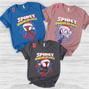 Spidey And His Amazing Friends Christmas Shirt/Spidey Xmas Shirt/Spidey and His Amazing Friends Xmas Tee/Personalized Matching Shirt OHX310