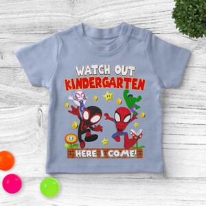 Swinging into Preschool Shirt/Spidey Back To School Shirt/Spider Amazing Friend/Swinging Into Grade Spider/First Day of School OFTJ25