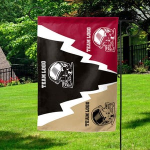 Custom Team House Divided Garden Flag/Personalized House Divided Baseball Flag/Football Team Flag/American Football Garden Flag OFW419