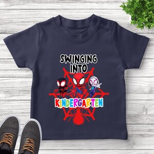 Swinging into Preschool Shirt/Spidey Back To School Shirt/Spider Amazing Friend/Swinging Into Grade Spider/First Day of School O-20062324