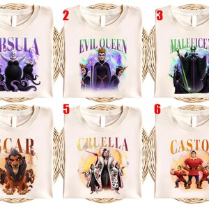 Disney Villains Characters Group Bootleg Retro Shirt, Evil Queen Hades Scar Maleficent, Good To Be Bad Tee, Disney Evil Friends 2025 AXHA08