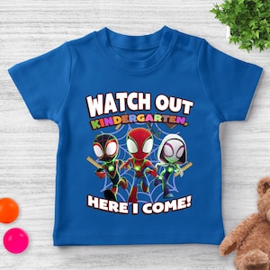 Spidey Back to School Shirt/Custom Swinging Into Grade Spider‑Man School Tee/First Day of School Spidey Gift/Spidey Back to School OHT121