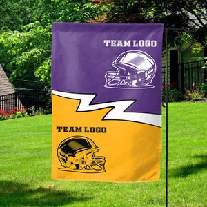 Custom Team House Divided Garden Flag/Personalized House Divided Baseball Flag/Football Team Flag/American Football Garden Flag OFW419