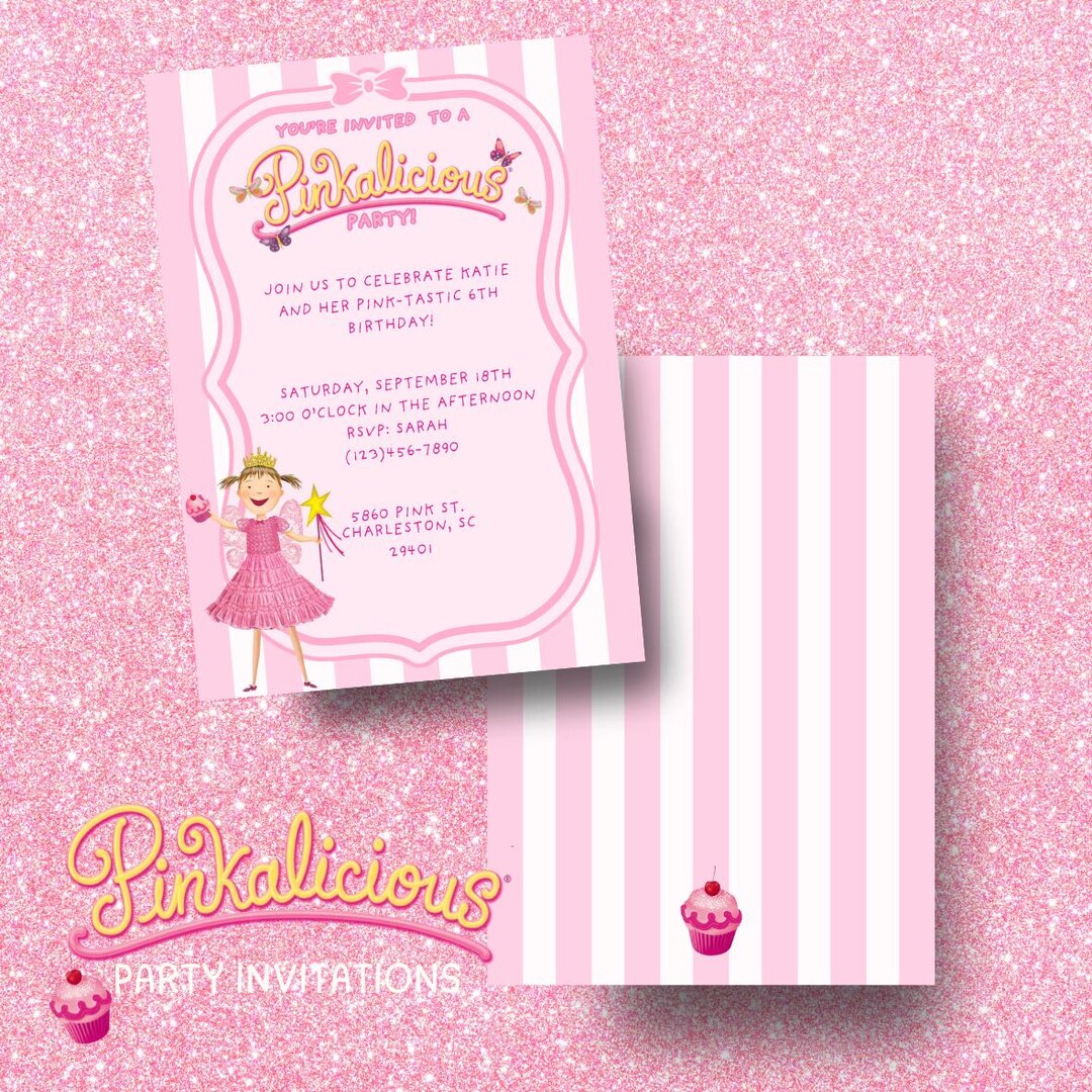 Pinkalicious Birthday Invitations - Etsy