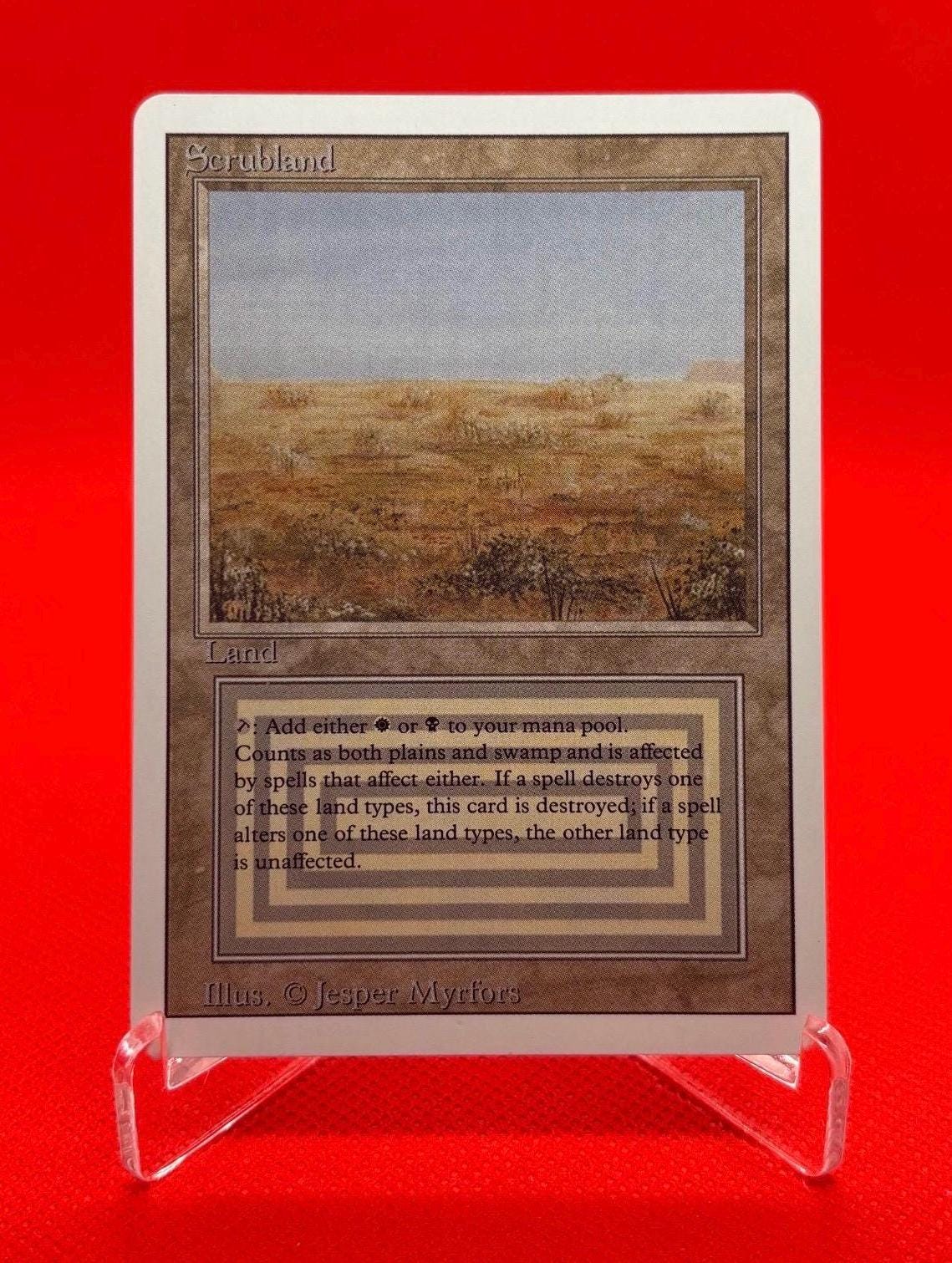 Mtg Scrubland - Etsy