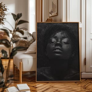 Black Woman Art - Home Decor, Gallery Wall, Modern Art, Inspirational Wall Art, Wall Art, Fashion Statement