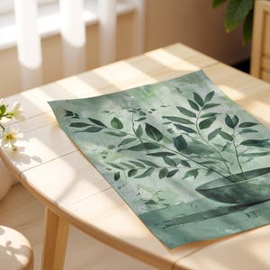 Sage Serenity – Botanical Printable Wall Art | Cottage Core & Green Wall Art for Boho and Home Decor