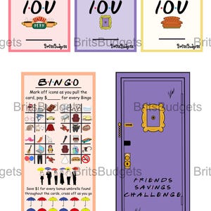 Friends Binder Box savings challenge | A6 | Box challenge | Binder challenge | DIGITAL DOWNLOAD