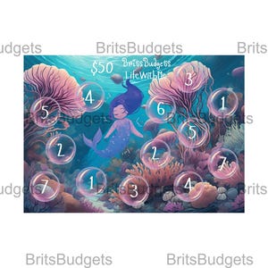 Mermaid Savings Challenge | A5 | DIGITAL DOWNLOAD