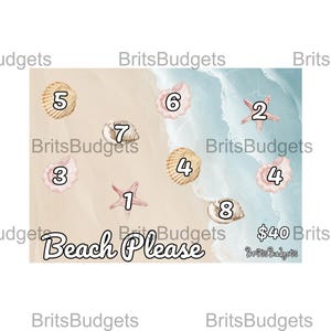 Beach Savings Challenge | A5 | DIGITAL DOWNLOAD